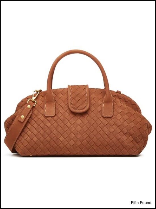 Handbags - Suede Woven Tote Bag for Women Faux Suede Shoulder Bag Slouchy Hobo Satchel